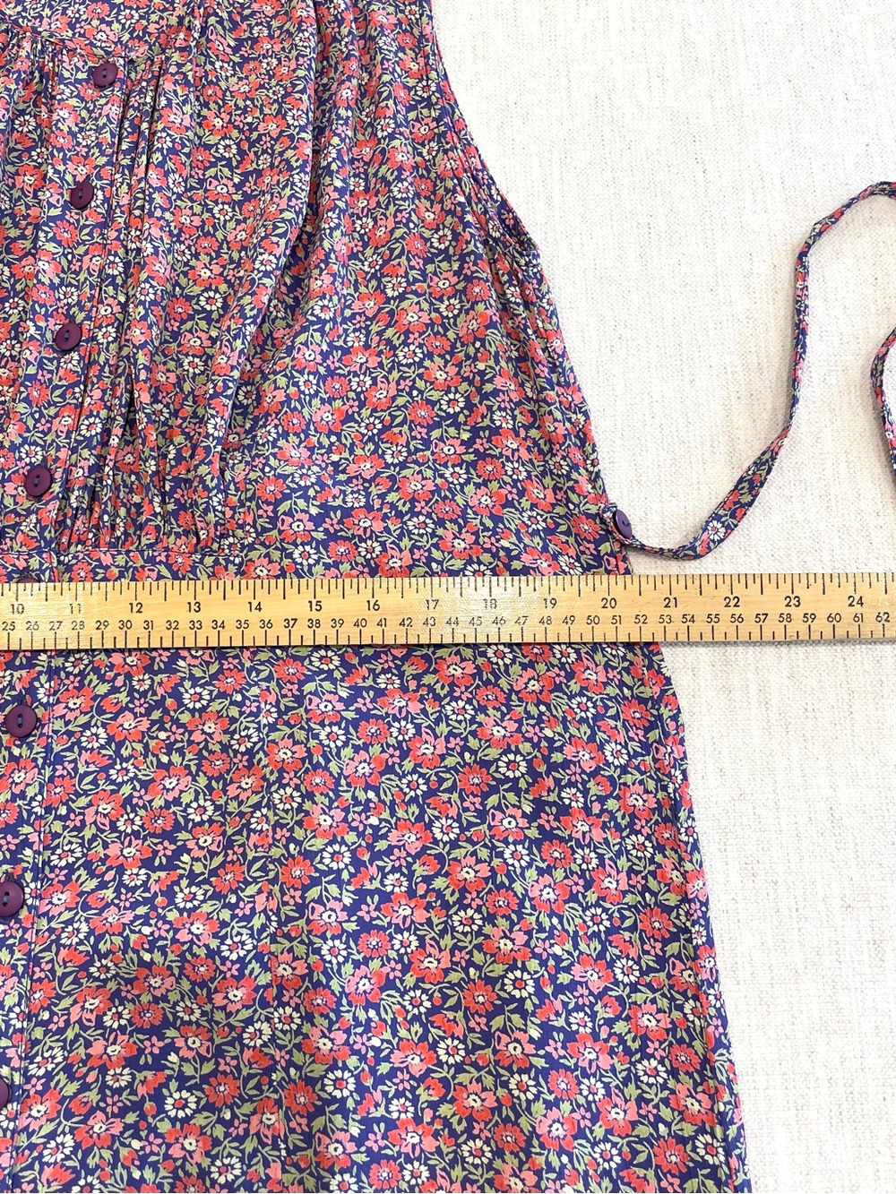 April Cornell Vintage Sleeveless Maxi Dress S Ditsy Floral Cottagecore Grunge - Picture 11 of 16